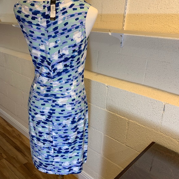 Nic + Zoe Ruched Sleeveless Dress Size PM NWTs - Picture 2 of 8